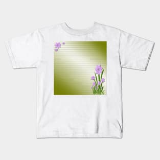 Purple flowers Kids T-Shirt